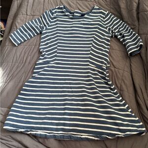 GAP Blue and White Striped Dress